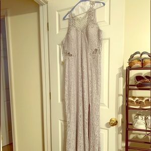 Silver Gown with sparkles